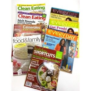 Rachel Ray, Betty Crocker, Clean Eating Magazine Bundle Lot of 8 Back Issues